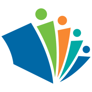 Icon of an open book with pages flipping